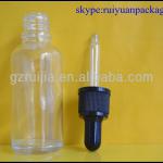 clear glass dropper bottles with pipette and black top 5ml10ml20ml30ml50ml