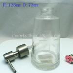 clear glass lotion,soap bottle with pump dispenser SL006