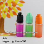 clear pet bottle plastic 15ml e liquid wholesale with childproof and tamper safety cap long tip RT-PET