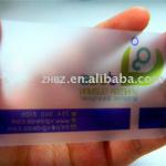 clear plastic business card printing K