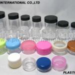 Clear plastic cosmetic jars PL-SL501