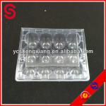 Clear plastic PVC quail egg packaging tray/ 12 pack quail egg tray tray