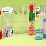 clear plastic tube packaging with printing DK-B0003