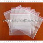 clear zip lock bags/zipper bag/zip lock bags with red line Can be customized