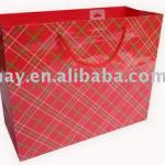 Clothes Packaging paper Bag in red colour YH-P-004