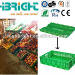 collapsible plastic crates for fruits and vegetable HBE-FB-8