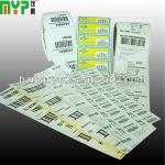 color adhesive sticker/label/instruction sheet MYP-0022