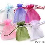 Colorful organza mesh jewelry bag PAC0113,PAC0113-G