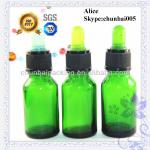 cosmetic glass bottle with colored normal dropper cap cb-15ml glass bottle