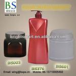 Cosmetic packing plastic bottles and jars BS