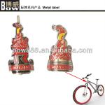 Custom brand metal printing bike nameplate labels BL0001