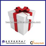 custom christmas gift boxes with Grosgrain china manufacturer PB-3A-048