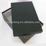 custom design black paper board base and top box for shoes FB-261