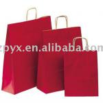 Custom design red paper bag for small gifts PYX-RPB001