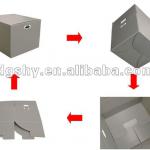 custom folding corrugated plastic box with lid box