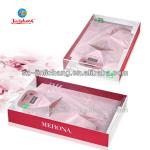 custom logo design clear pvc plastic luxury tie t-shirt gift packaging box JLC3001