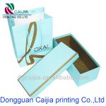 customized,branded paper shoes boxes with nice carrier bags L-20131219-01