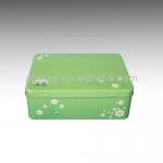 customized rectangle promotion colorful storage metal box JYWY-3038