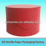 cute round tube storage box red color irregular open HM-186