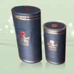 Cylinder Wine Paper Box with Matt Lamtination and Gold Stamping HBS-JZ0026