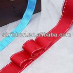 Decoration White Stitch Grosgrain Ribbon P00585