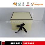 Decorative Foldable Box For Gift,Cardboard Packaging Box with Ribbon SHSY