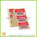 Discount price Sequential number stickers TB-SB0002