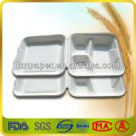 disposable 3-section food container 3-section food container