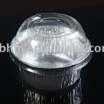 disposable aluminum foil cup with clear dome lid for bakery GO125,go85