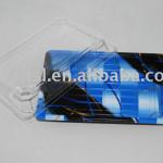 Disposable Fashion blue to go plastic sushi tray with transparent lid WL----05( blue version)