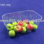 Disposable plastic punnet(FDA) TWT-1KG fruit tray