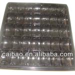 Disposable plastic tray for chocalate 0100