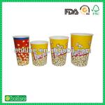 disposable popcorn paper cup popcorn paper cup