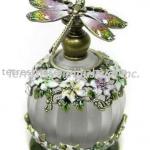 Dragonfly decoration glass perfume bottle TPB0894B-WT