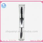 duo head horn-sharped plastic mascara tube/mascara bottle/mascara container QYJJ-008