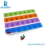 Durable compartment weekly medication pill box BS0108J