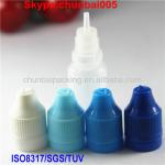 e liquid bottle/10 ml plastic bottles with triangle with childproof and tamper evident cap with long thin tip,ISO8317/TUV/SGS CB-10 ml plastic bottles