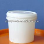 easy taking mini white PP plastic paint packing pail containers 0.5L CYF05Z