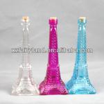 Eiffel Tower Colored Perfume Glass Bottle With Cork FRLD-155