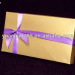 Elegant gold color handmade cardboard tie box packaging YJ-13098