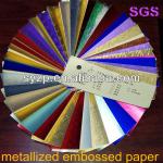 embossing aluminum foil laminated paper with Leni grain SY-JYK01