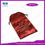 Embroidery logo Wholesale custom satin bag PW-GB-010