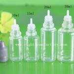 empty e liquid bottle 15ml with childproof and tamper 15ml  PET  dropper bottle