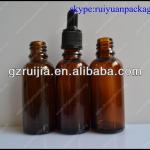 empty eliquid bottles 30ml amber glass bottle with childproof dropper 30ml