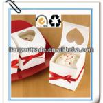 environmental small wedding custom cake box with ribbon CB-005