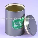 Exquite round tea tin packaging can RB110