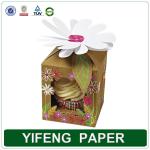 Fancy Custom food grade decorative paper cake box design with OEM logo YFC1201