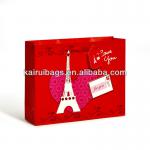 Fancy promotional paper gift bag with 3D wholesale 091