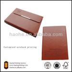 Fashion new design notebook with leather cover HH-PB02