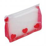 Fashionable Clear PVC cosmetic bag with beautiful printing clear PVC bags